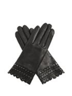 Agnelle Stud-embellished Leather Gloves
