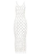 Matchesfashion.com Paco Rabanne - Crystal-embellished Chainmail Dress - Womens - Silver