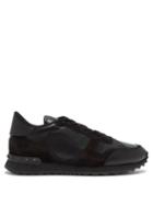 Matchesfashion.com Valentino - Rockrunner Leather Trainers - Womens - Black