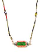 Matchesfashion.com Marie Lichtenberg - Eye Will Diamond & 14kt Gold-plated Necklace - Mens - Gold Multi