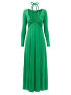 Proenza Schouler - Halterneck Cutout Jersey Dress - Womens - Green