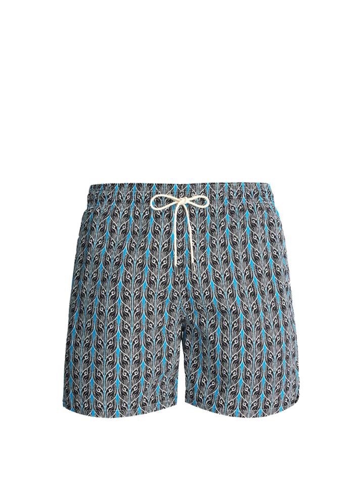 Le Sirenuse, Positano Plait-print Swim Short