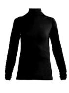 Matchesfashion.com Preen Line - Zahara High Neck Ruffled Jersey Top - Womens - Black