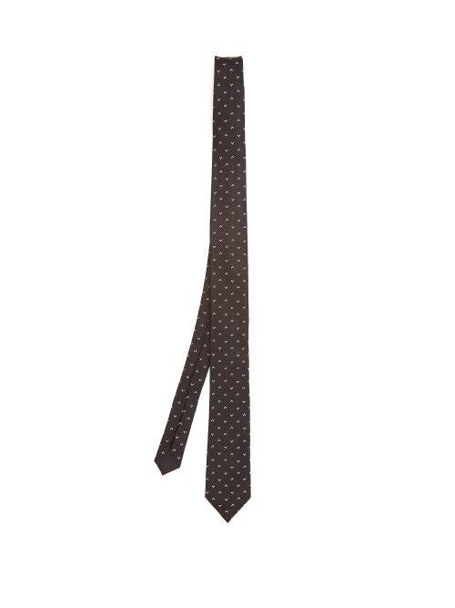 Matchesfashion.com Dolce & Gabbana - Silk Jacquard Tie - Mens - Black