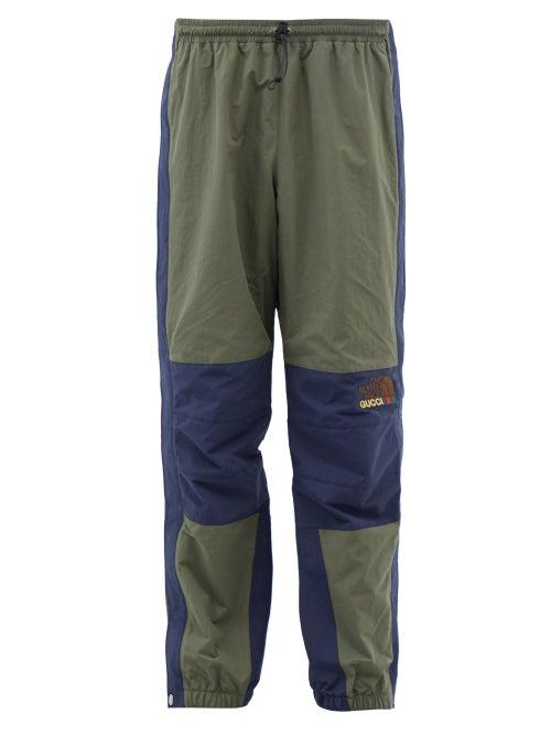 Gucci - X The North Face Logo Nylon-blend Trousers - Mens - Khaki Multi