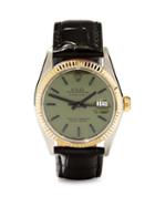 Lizzie Mandler - Vintage Rolex Datejust 18kt Gold Watch - Mens - Black