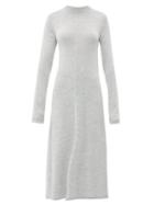 Matchesfashion.com Joseph - Merino Wool Midi Dress - Womens - Grey