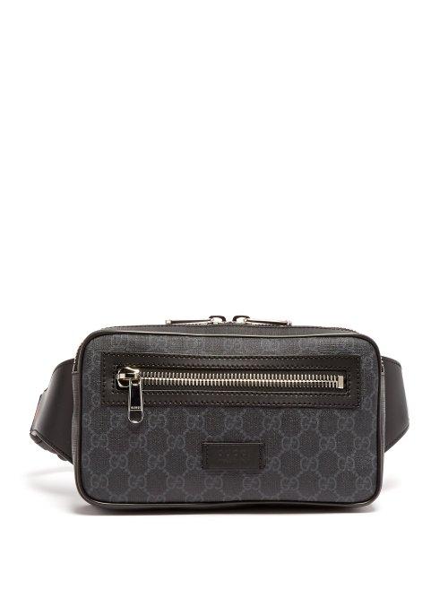 Matchesfashion.com Gucci - Gg Supreme Leather Belt Bag - Mens - Black