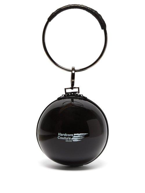 Matchesfashion.com Marine Serre - Dream Ball Rubber Clutch Bag - Womens - Black