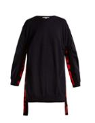 Matchesfashion.com Stella Mccartney - All Is Love Intarsia Wool Sweater - Womens - Navy