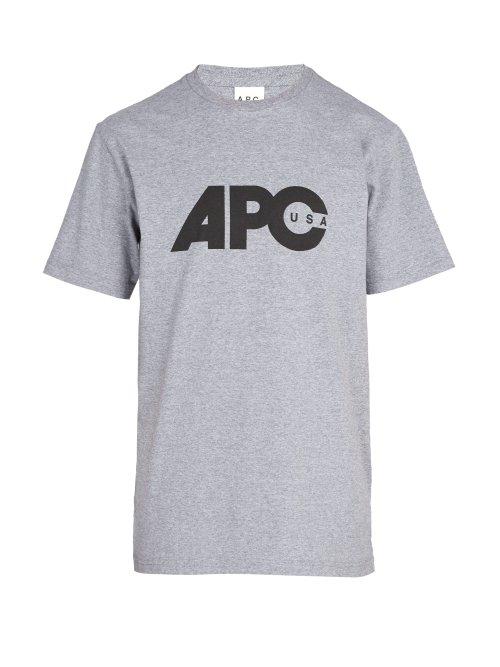 Matchesfashion.com A.p.c. - Johnny T Shirt - Mens - Grey