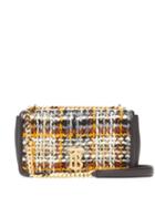 Matchesfashion.com Burberry - Lola Small Tweed And Leather Shoulder Bag - Womens - Multi