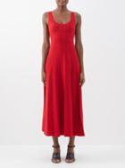 Gabriela Hearst - Zeleia Pleated Merino Dress - Womens - Red
