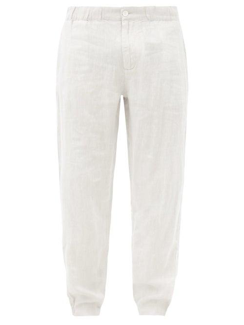 Matchesfashion.com Onia - Elijah Linen Trousers - Mens - Grey