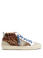 Matchesfashion.com Golden Goose Deluxe Brand - Midstar Suede And Leather Trainers - Womens - Brown Multi