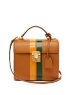 Matchesfashion.com Mark Cross - Sara Striped Leather Bag - Womens - Tan Multi