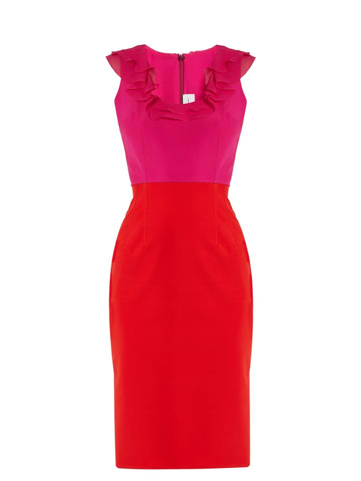 Emilio De La Morena Unelle Ruffle-embellished Silk-blend Dress