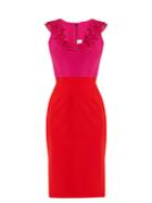 Emilio De La Morena Unelle Ruffle-embellished Silk-blend Dress