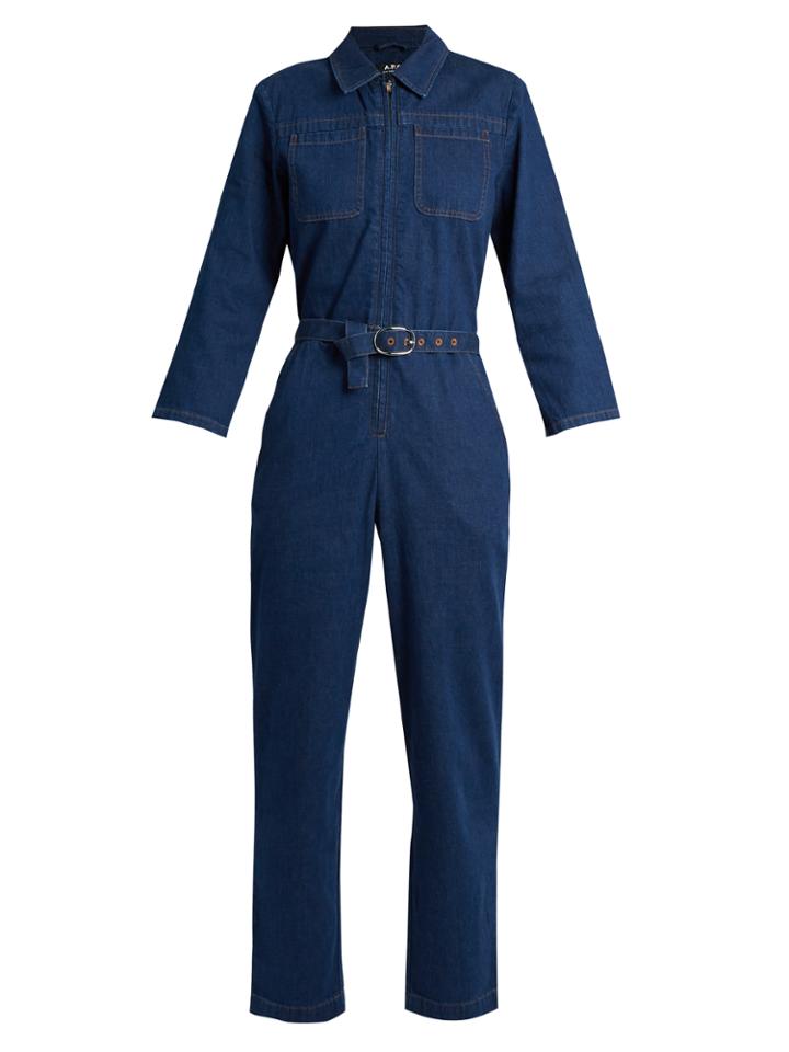 A.p.c. Truck Cotton-denim Jumpsuit