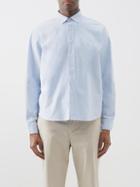 Orlebar Brown - Grasmoor Cotton-chambray Shirt - Mens - Blue