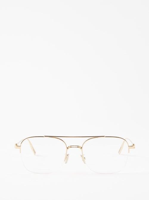 Dior - Neodior Aviator Metal Glasses - Mens - Gold