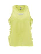 Matchesfashion.com Adidas By Stella Mccartney - Ruffle Trim Mesh Tank Top - Womens - Green