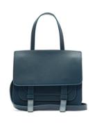 Matchesfashion.com Mansur Gavriel - Leather Satchel Shoulder Bag - Womens - Blue