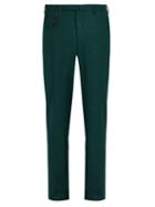 Matchesfashion.com Incotex - Slim Leg Wool Trousers - Mens - Green