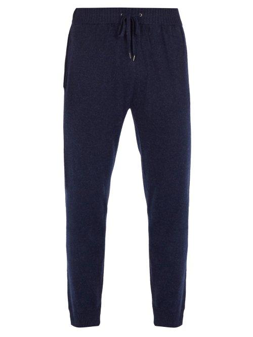 Matchesfashion.com Derek Rose - Finley Cashmere Track Pants - Mens - Navy