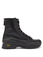 Matchesfashion.com Jil Sander - Zipped Leather Combat Boots - Mens - Black