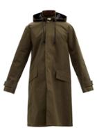 Eye/loewe/nature - Hooded Cotton-blend Overcoat - Mens - Green