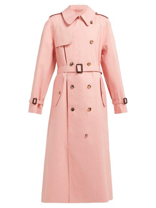 Matchesfashion.com Maison Margiela - X Mackintosh Cotton Gabardine Trench Coat - Womens - Pink