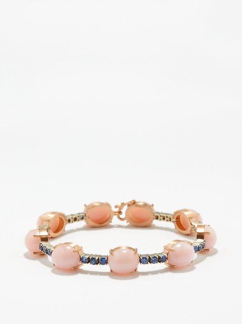 Irene Neuwirth - Opal, Sapphire & 18kt Rose-gold Tennis Bracelet - Womens - Pink Multi
