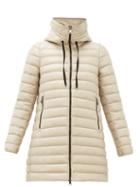 Matchesfashion.com Moncler - Rubis Longline Hooded Down-filled Coat - Womens - Beige