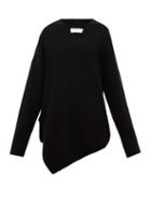 Matchesfashion.com Marques'almeida - Asymmetric Merino Wool Sweater - Womens - Black