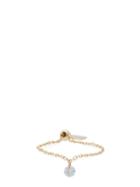 Matchesfashion.com Persee - Heart-charm Diamond & 18kt Gold Chain Ring - Womens - Yellow Gold