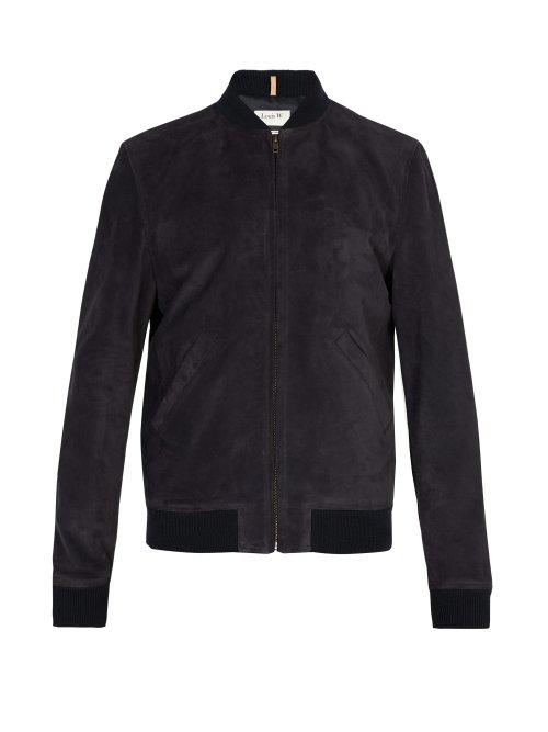 Matchesfashion.com A.p.c. - X Louis W. Ferris Suede Jacket - Mens - Navy