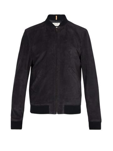 Matchesfashion.com A.p.c. - X Louis W. Ferris Suede Jacket - Mens - Navy