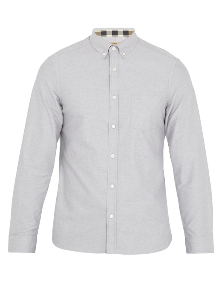 Burberry Reagan Point-collar Cotton-oxford Shirt