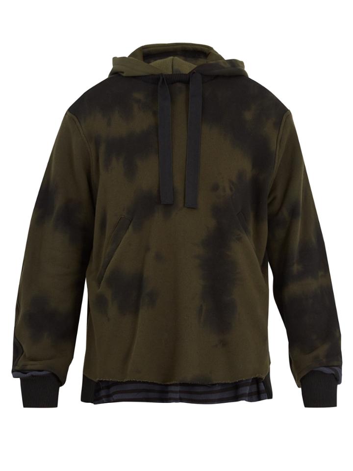 Longjourney Tie-dye Cotton-jersey Hooded Sweatshirt