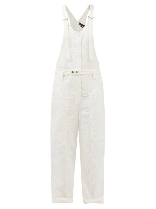 Isabel Marant - Keisha Denim Dungarees - Womens - White