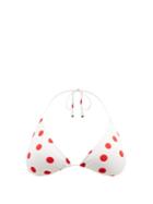 Matchesfashion.com Dolce & Gabbana - Polka-dot Triangle Bikini Top - Womens - Red White