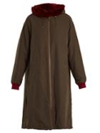 Yves Salomon Army Reversible Fur-lined Hooded Twill Parka