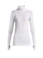 Matchesfashion.com Falke - Roll Neck Cable Knit Performance Top - Womens - White