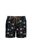 Matchesfashion.com Thorsun - Bird Print Titan Fit Swim Shorts - Mens - Black