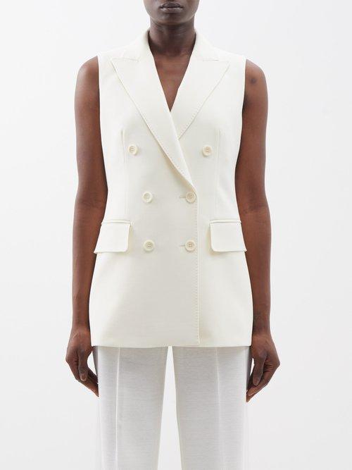 Max Mara - Pallida Waistcoat - Womens - Ivory