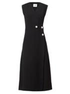 Matchesfashion.com Jil Sander - Compact Double-breasted Wrap Dress - Womens - Black