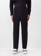 Homme Pliss Issey Miyake - Technical-pleated Jersey Trousers - Mens - Black
