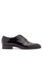 Matchesfashion.com Christian Louboutin - Corteo Patent-leather Oxford Shoes - Mens - Black