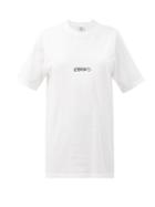 Matchesfashion.com Vetements - Logo-print Cotton T-shirt - Womens - White